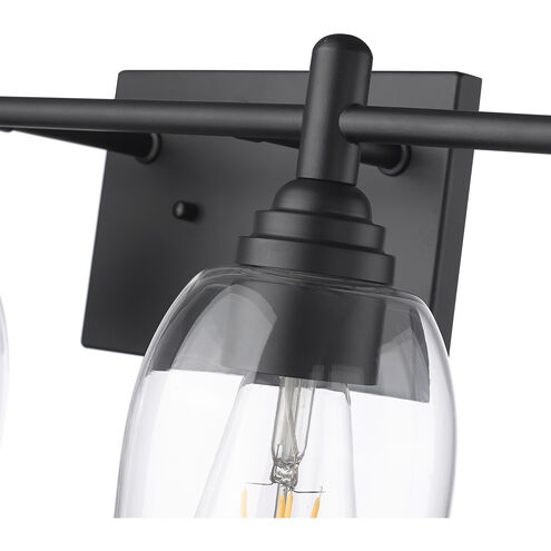 Arlett 4 Light 30.9 inch Matte Black Vanity Light Wall Light